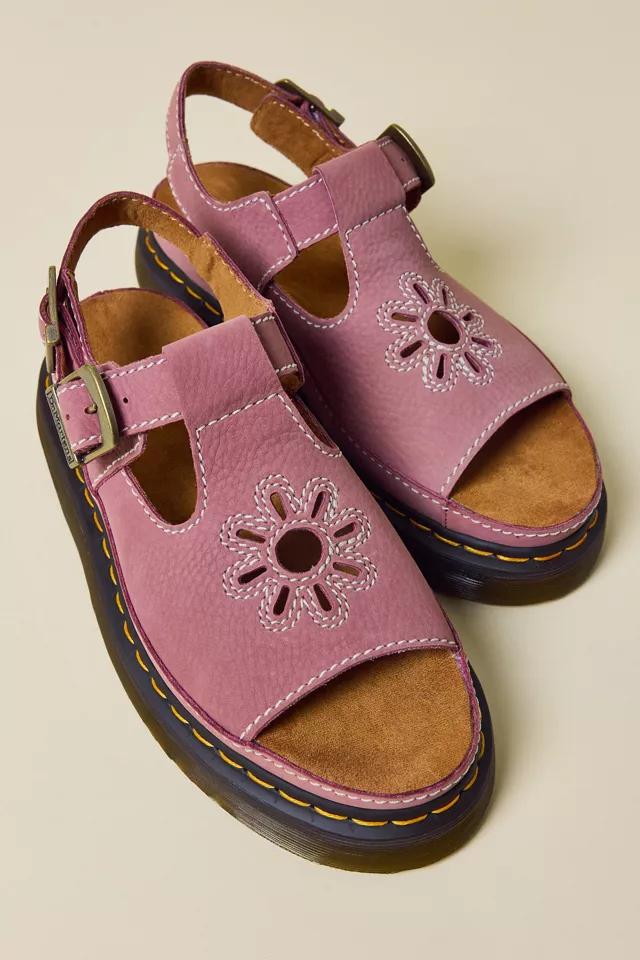 Dr. Martens Women's Dunnet Flower T-Strap Sandal by DR. MARTENS