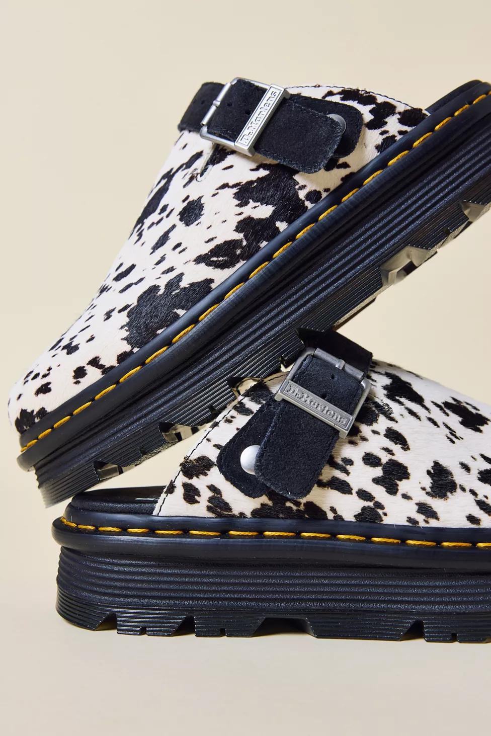Dr. Martens Women's Zebzag Suede Slingback Platform Mule by DR. MARTENS