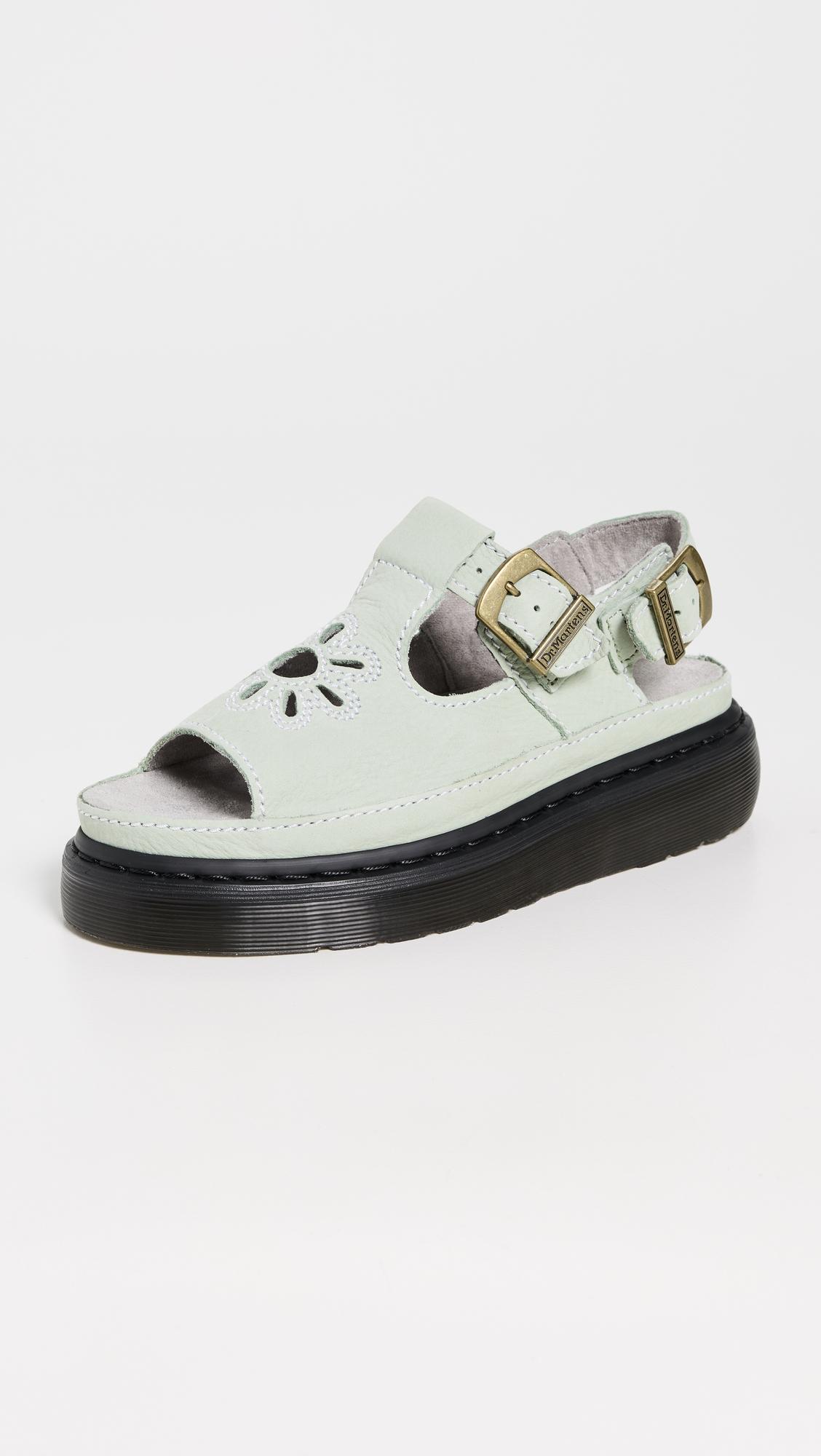Dunnet Flower Sage Green Buttersoft Sandals by DR. MARTENS Dunnet Flower Sage Green Buttersoft Sandals by DR. MARTENS
