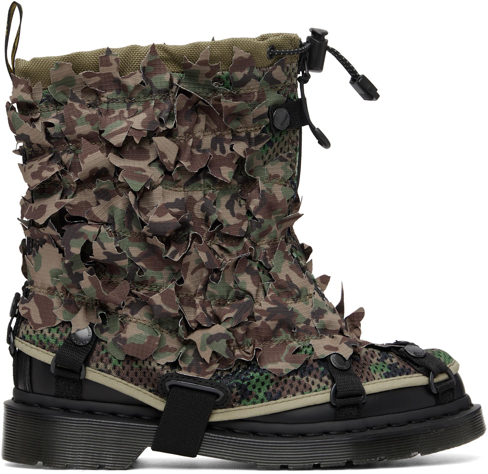 Khaki Babylon Edition 1460 Pascal Gaitor Boots by DR. MARTENS