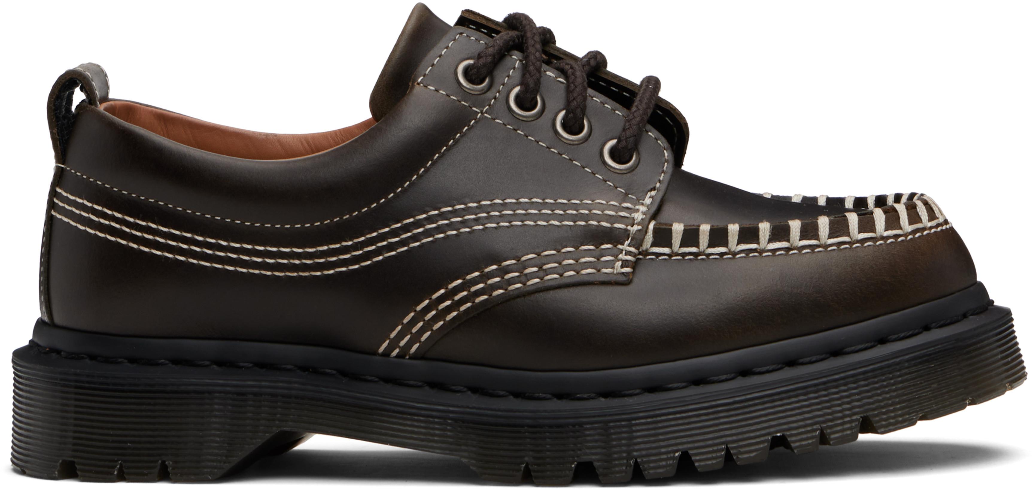 Khaki Lowell Derbys by DR. MARTENS