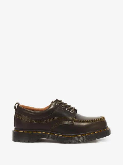 Lowell whipstitch-detail moc toe shoes by DR. MARTENS