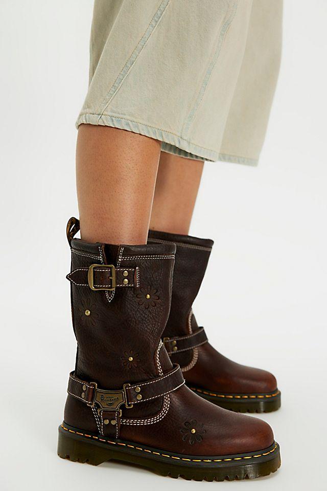 Dr. Martens Anistone Hi Flower Boots by DR. MARTENS | FREE PEOPLE