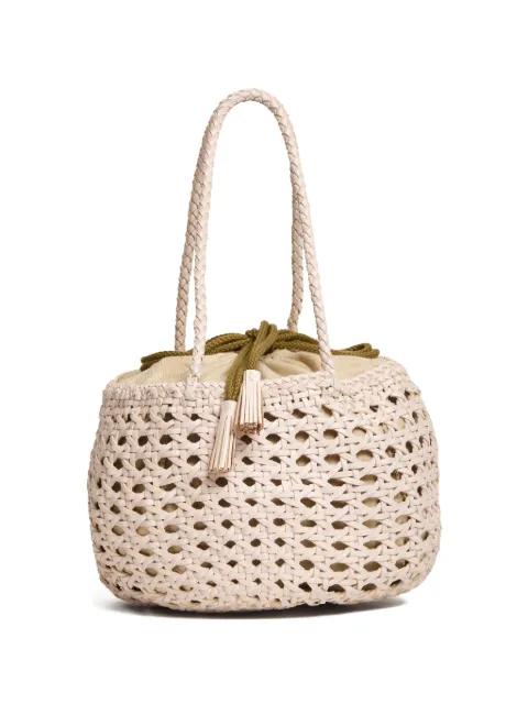 Juventus round perforated bucket bag by DRAGON DIFFUSION