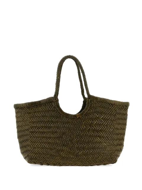 Nantucket woven-leather tote bag by DRAGON DIFFUSION