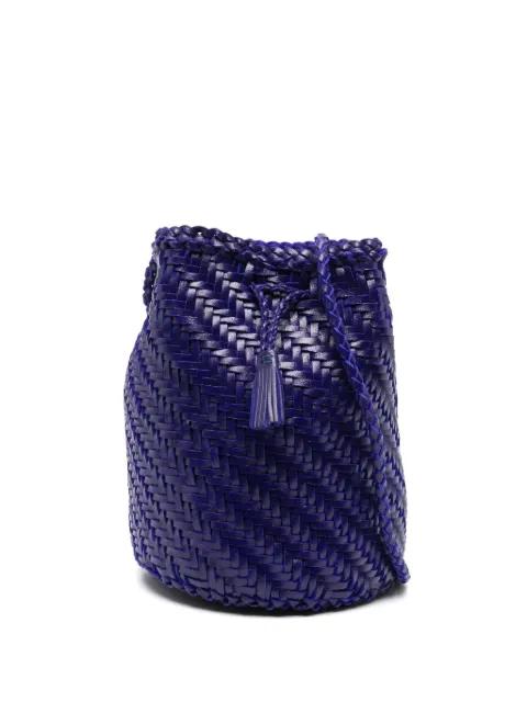 Pompom Double Jump bucket bag by DRAGON DIFFUSION