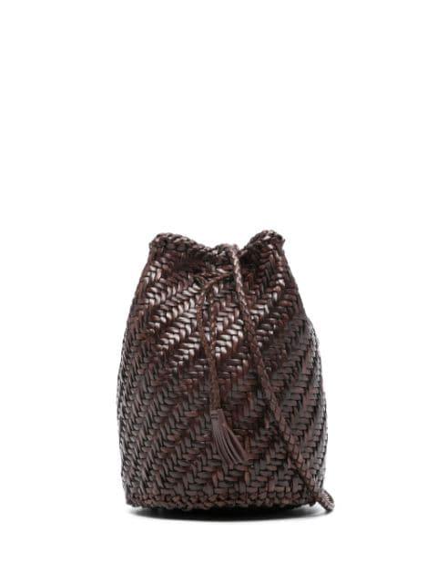 Pompom Double Jump tassel-detail bucket bag by DRAGON DIFFUSION