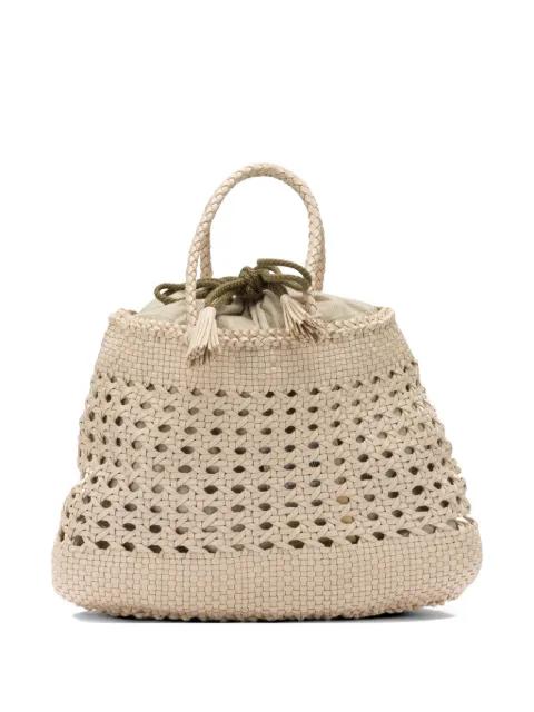 Santa Cano woven-leather tote bag by DRAGON DIFFUSION
