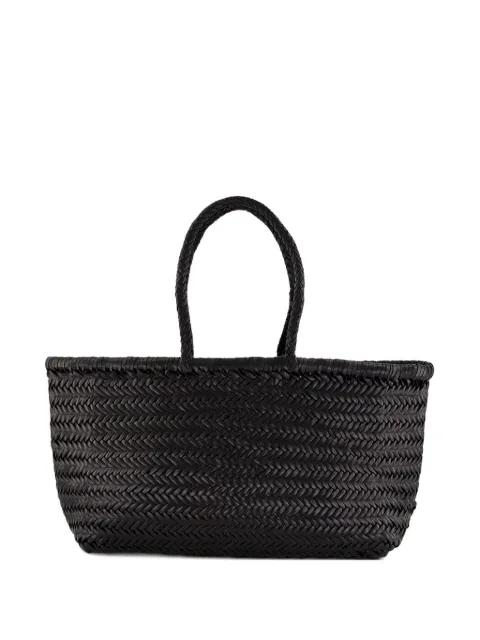 big Triple Jump woven leather tote bag by DRAGON DIFFUSION
