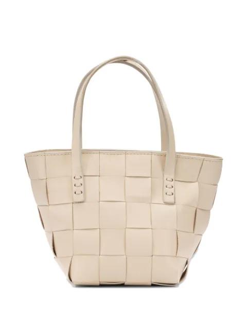 mini Japan woven leather tote bag by DRAGON DIFFUSION