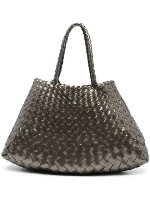 small Santa Croce leather tote bag by DRAGON DIFFUSION