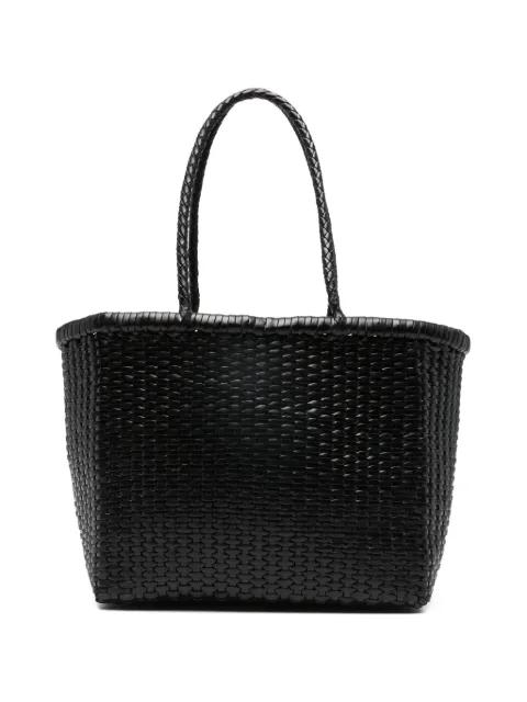small braided-handle tote bag by DRAGON DIFFUSION