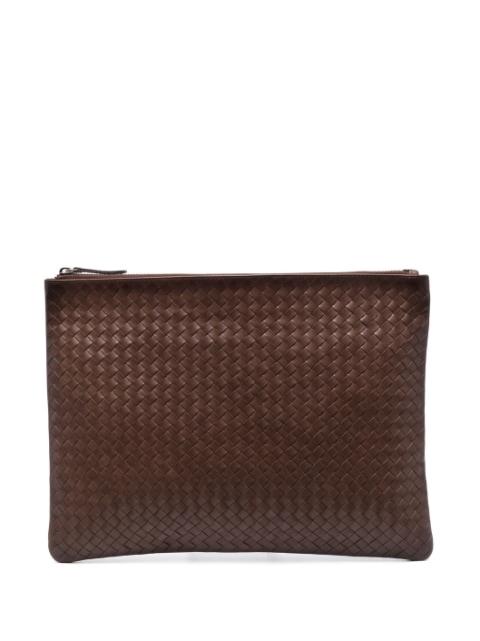 woven leather clutch bag by DRAGON DIFFUSION