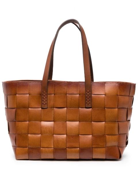 woven leather tote bag by DRAGON DIFFUSION