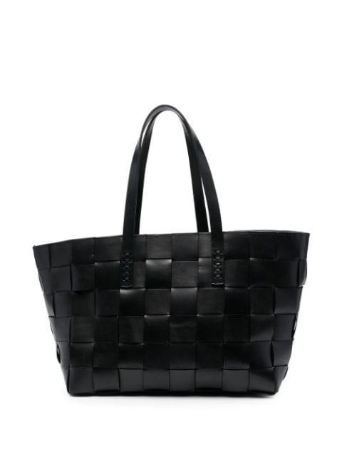 woven leather tote bag by DRAGON DIFFUSION
