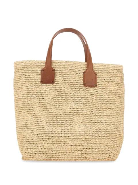 x Sovani Sacha leather-trim tote bag by DRAGON DIFFUSION