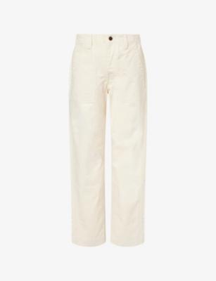 Fatigue Straight-Leg Cotton-Twill Trousers by DRAKES