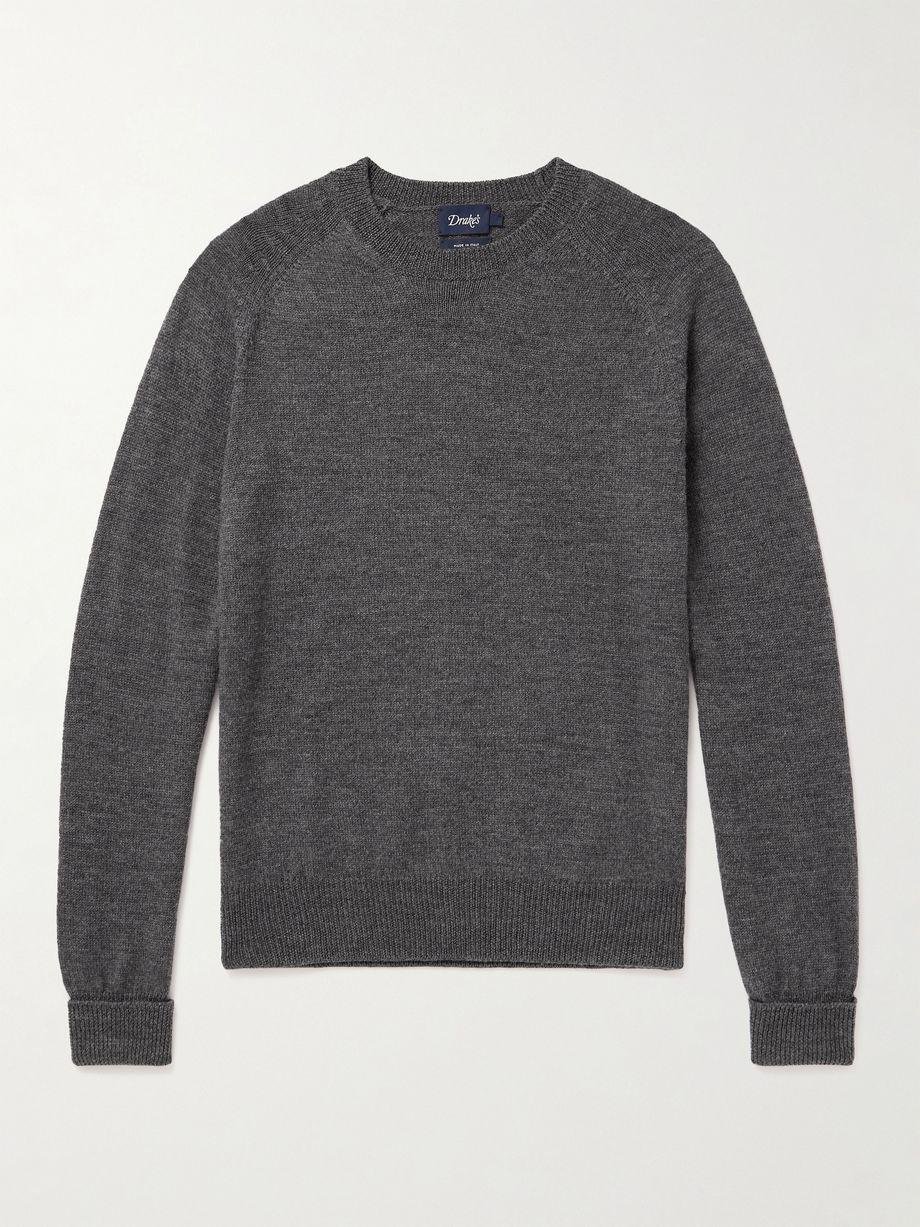 Slim-Fit Mélange Merino Wool Sweater by DRAKE'S