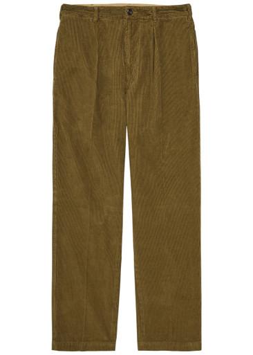 Tapered-leg corduroy trousers by DRAKE'S