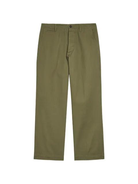 herringbone chino trousers by DRAKE'S