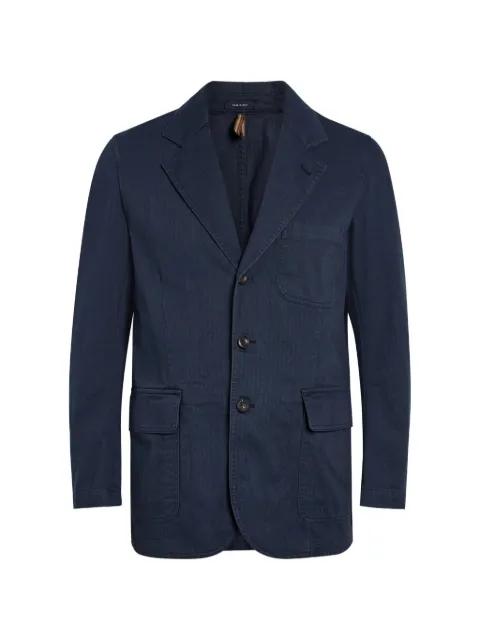 herringbone pocket blazer by DRAKE'S