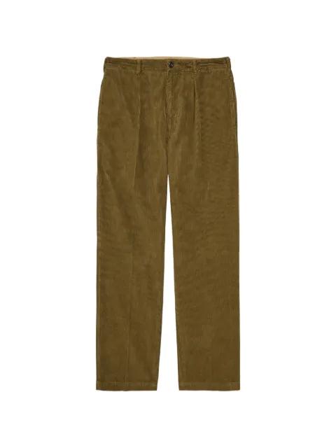 pleated corduroy trousers by DRAKE'S