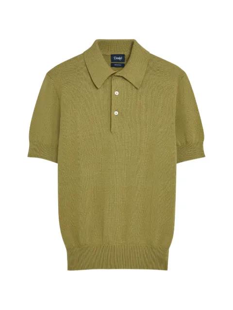 short-sleeve knitted polo shirt by DRAKE'S