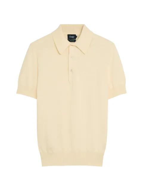 short-sleeve knitted polo shirt by DRAKE'S