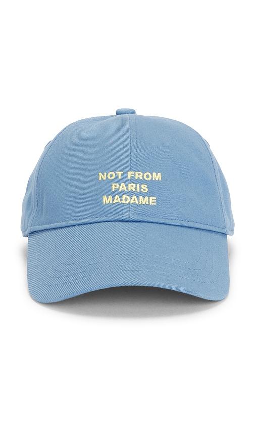 DrÃ´le De Monsieur Casquette Slogan in Blue by DRA'LE DE MONSIEUR