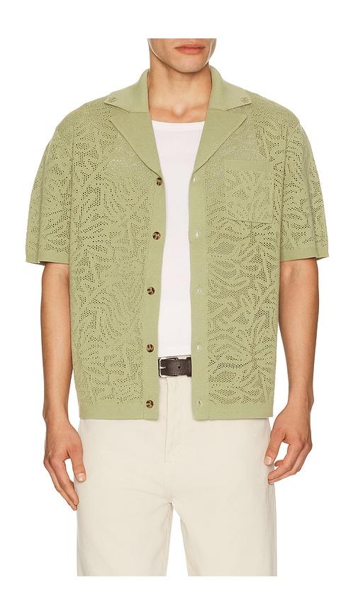 DrÃ´le De Monsieur Chemise Maille Dentelle in Green by DRA'LE DE MONSIEUR