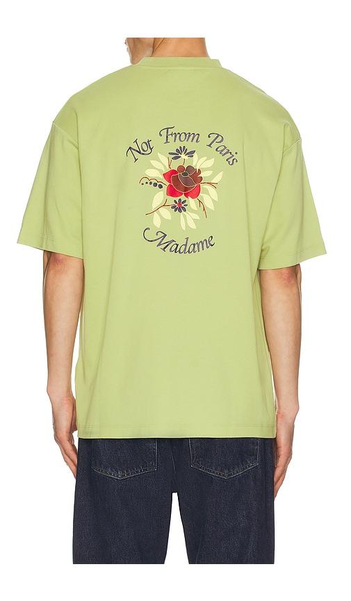 DrÃ´le De Monsieur Dr&ocirc;le De Monsieur T-Shirt Slogan Rose in Green by DRA'LE DE MONSIEUR