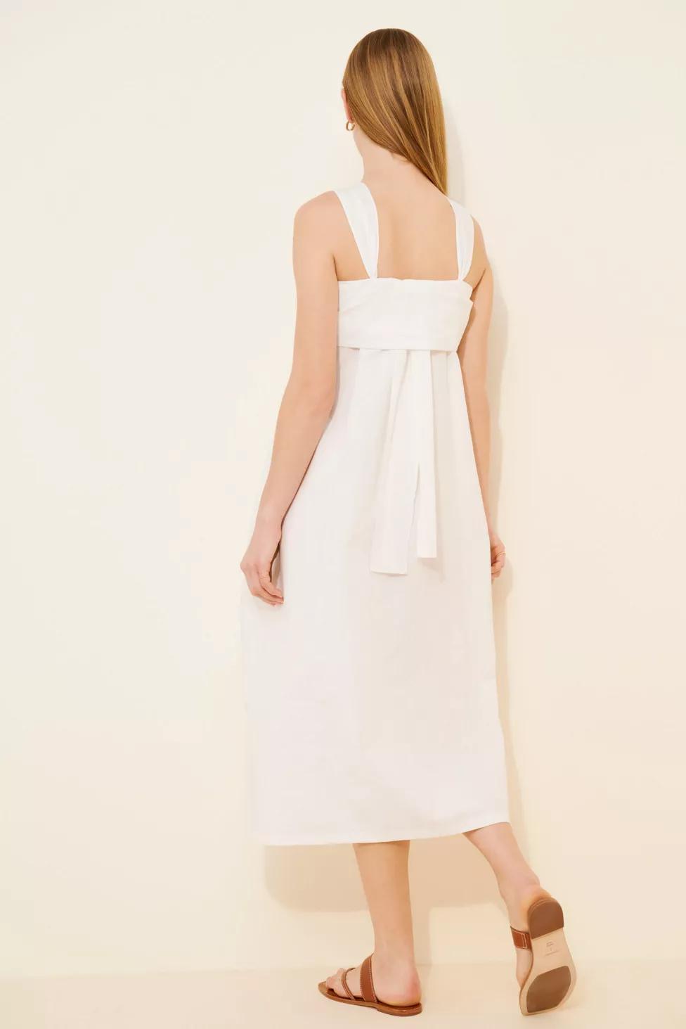 Dress Forum Cotton Halter Midi Dress by DRESS FORUM