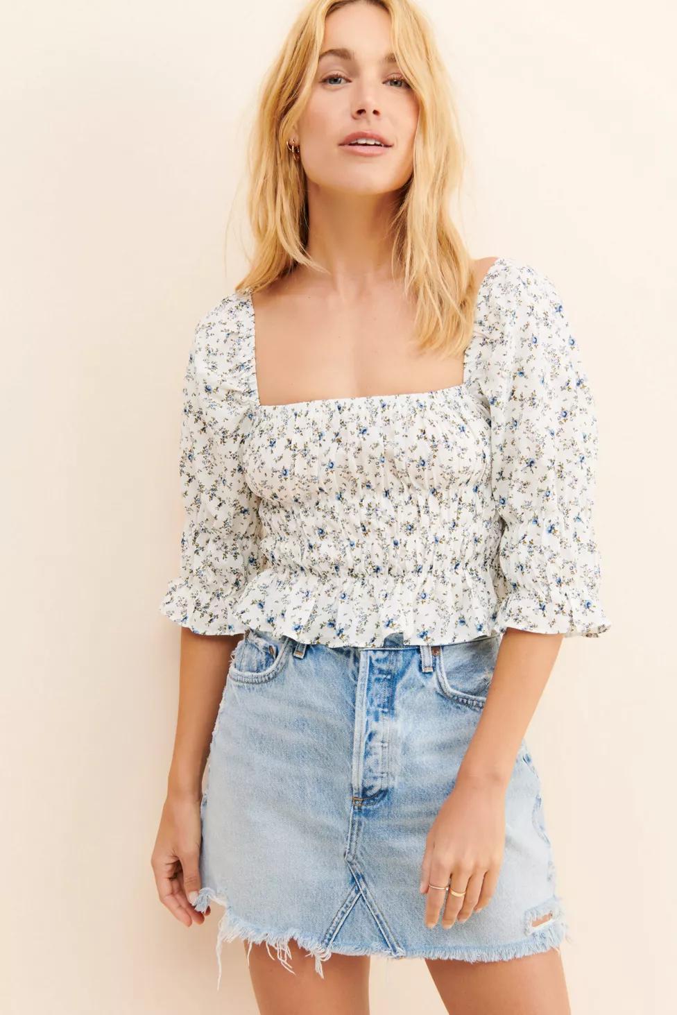 Dress Forum Floral Cinched Blouse by DRESS FORUM