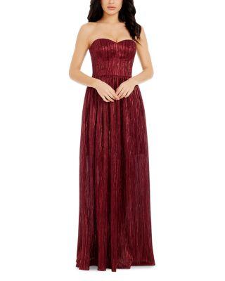Audrina Pliss&eacute; Maxi Gown by DRESS THE POPULATION