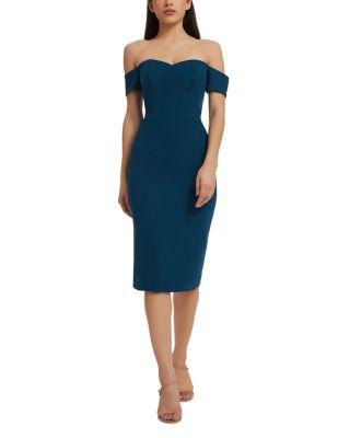 Bailey Off-the-Shoulder Sheath Dress by DRESS THE POPULATION