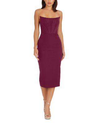 Cosette Corset Strapless Bodycon Dress by DRESS THE POPULATION