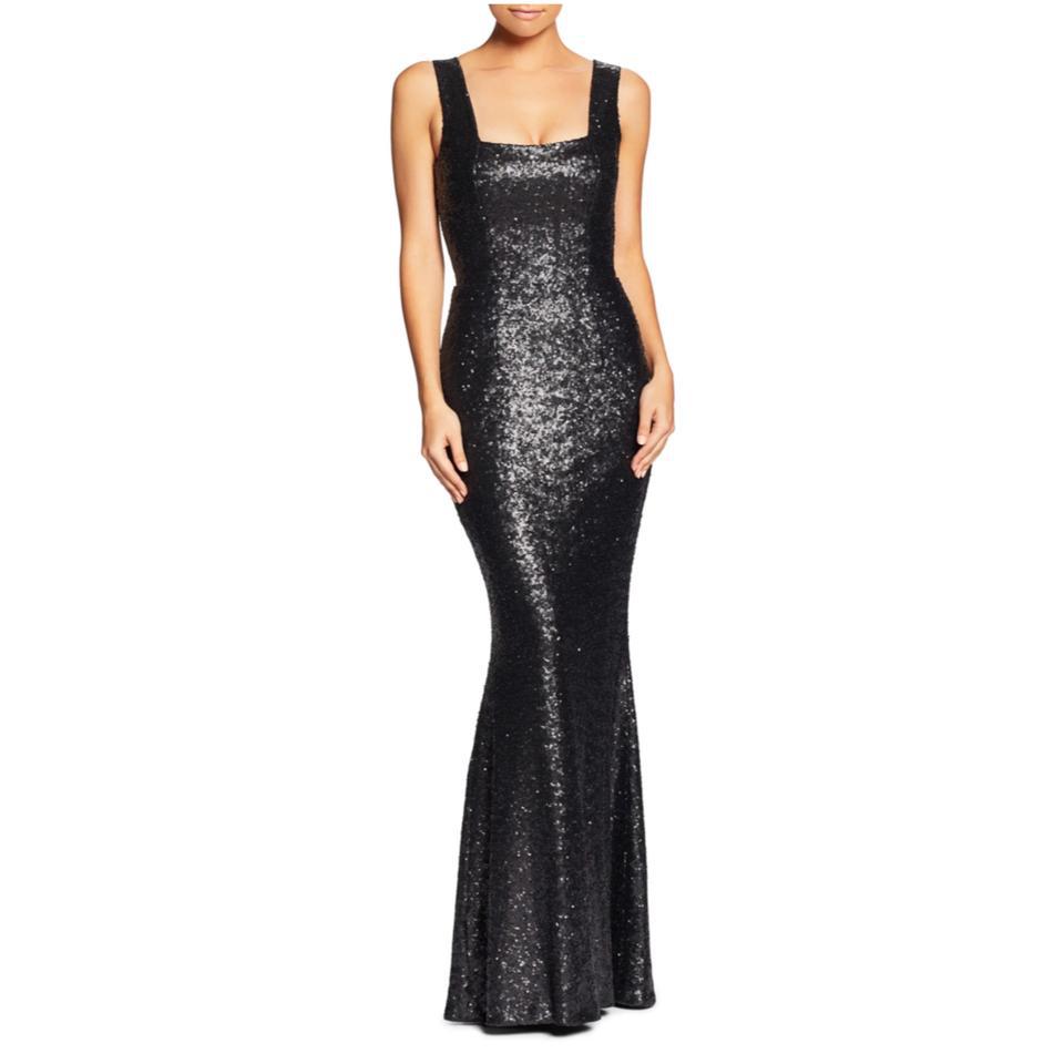 Dress the population raven sequin gown hotsell