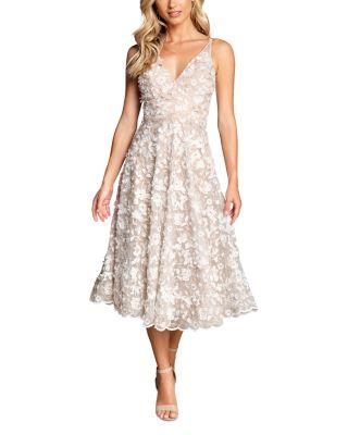 Elisa Embroidered Midi Dress by DRESS THE POPULATION