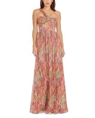 Idalia Printed Metallic Maxi Dress by DRESS THE POPULATION