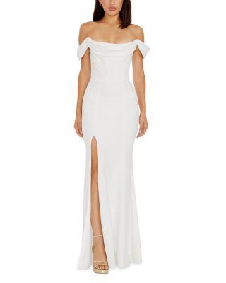 Melania Off-the-Shoulder Gown by DRESS THE POPULATION