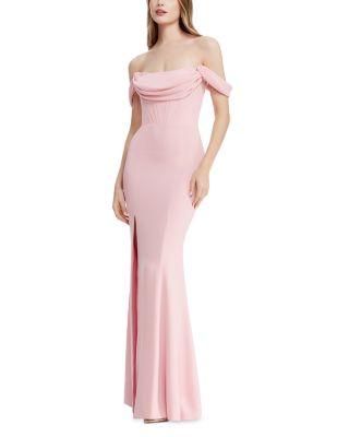 Melania Off-the-Shoulder Gown by DRESS THE POPULATION