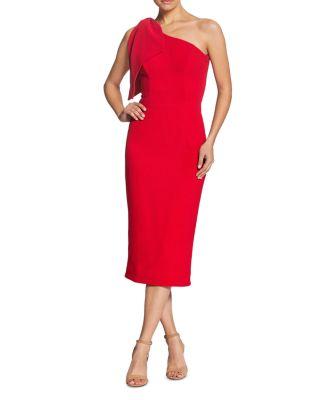 Tiffany One Shoulder Midi Dress by DRESS THE POPULATION