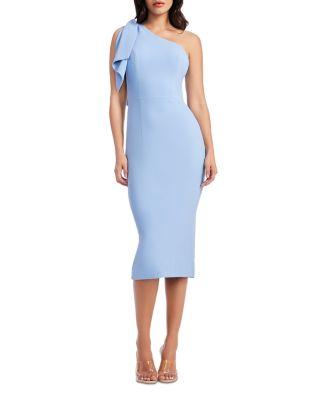 Tiffany One Shoulder Midi Dress by DRESS THE POPULATION