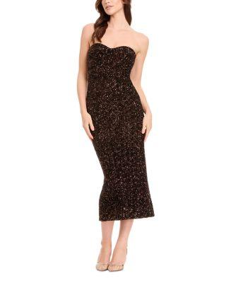 Vada Embellished Midi Dress by DRESS THE POPULATION