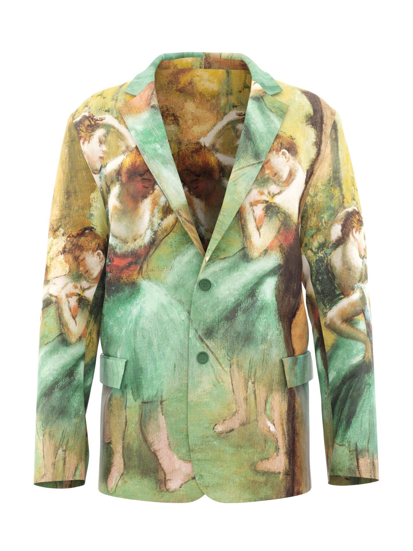 Blazer - Dancers Pink and Green by DRESSX
