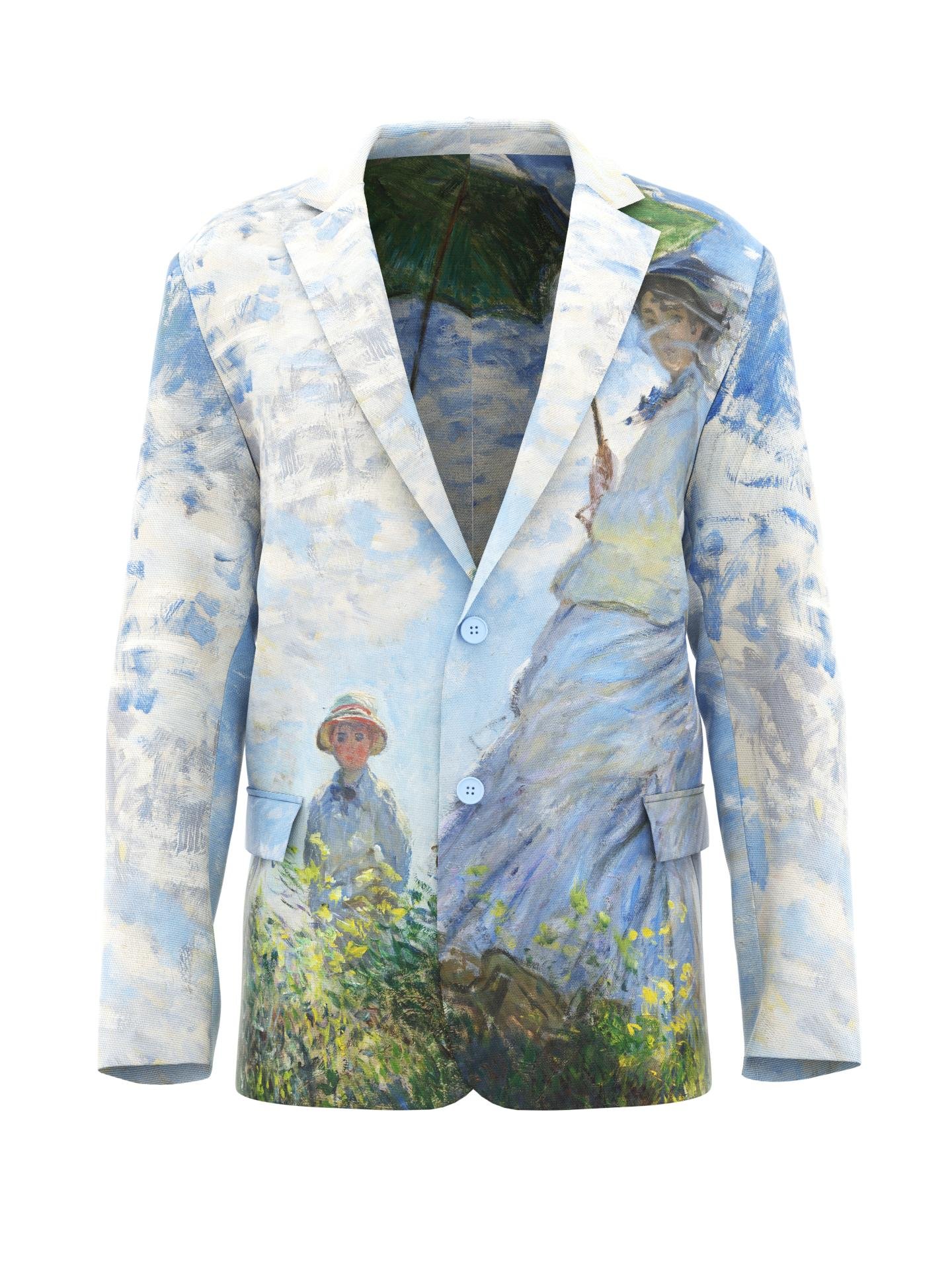 Blazer - Woman with a Parasol - Madame Monet and Her Son by DRESSX