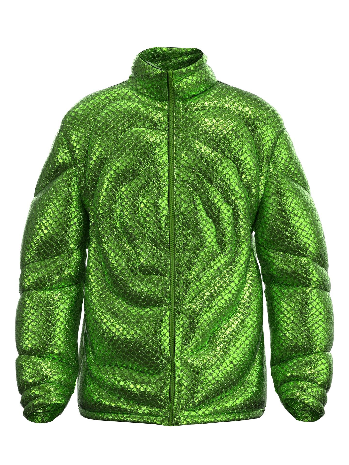 Green Cycle puffer by DRESSX