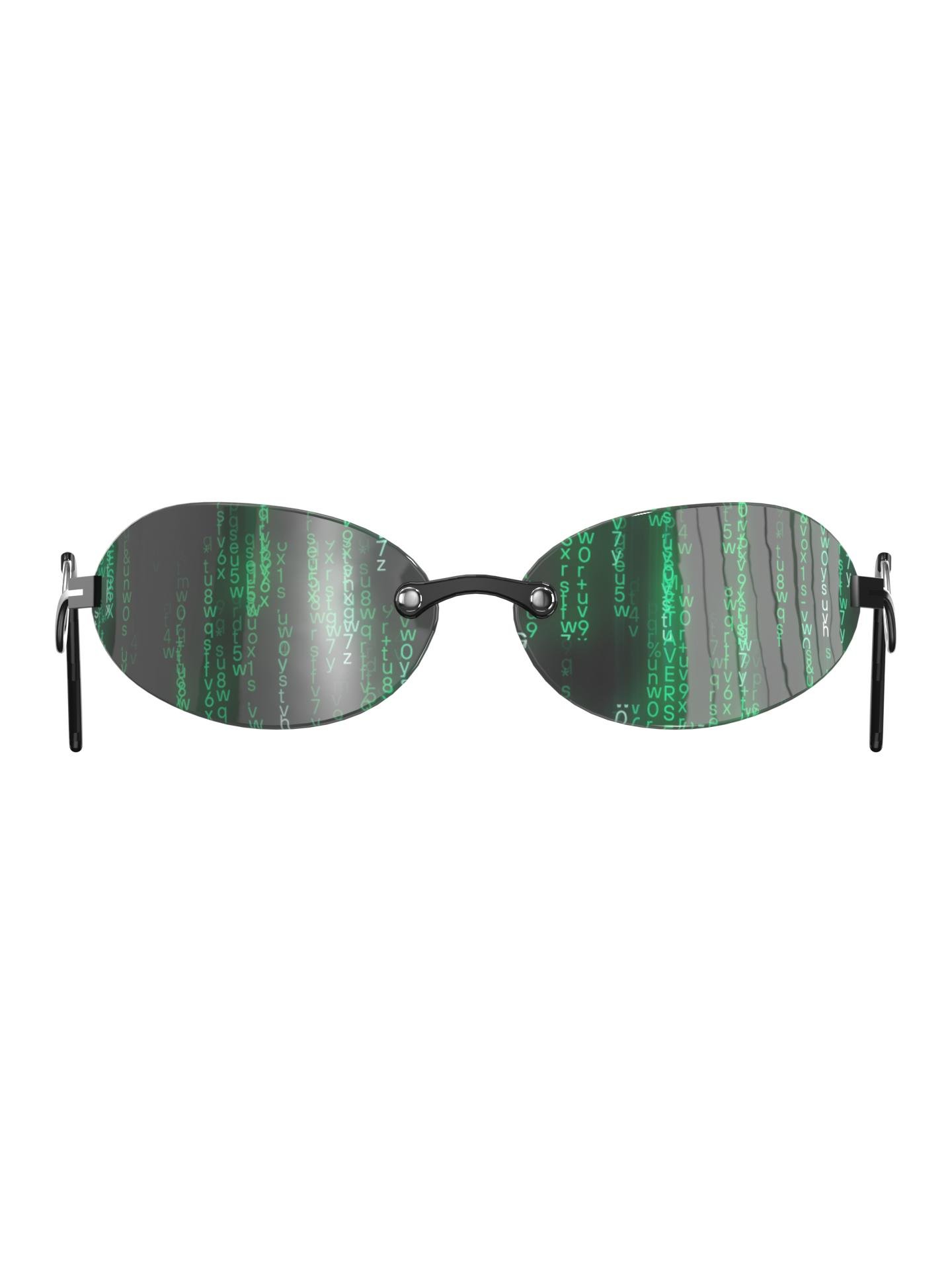 Green code glasses by DRESSX
