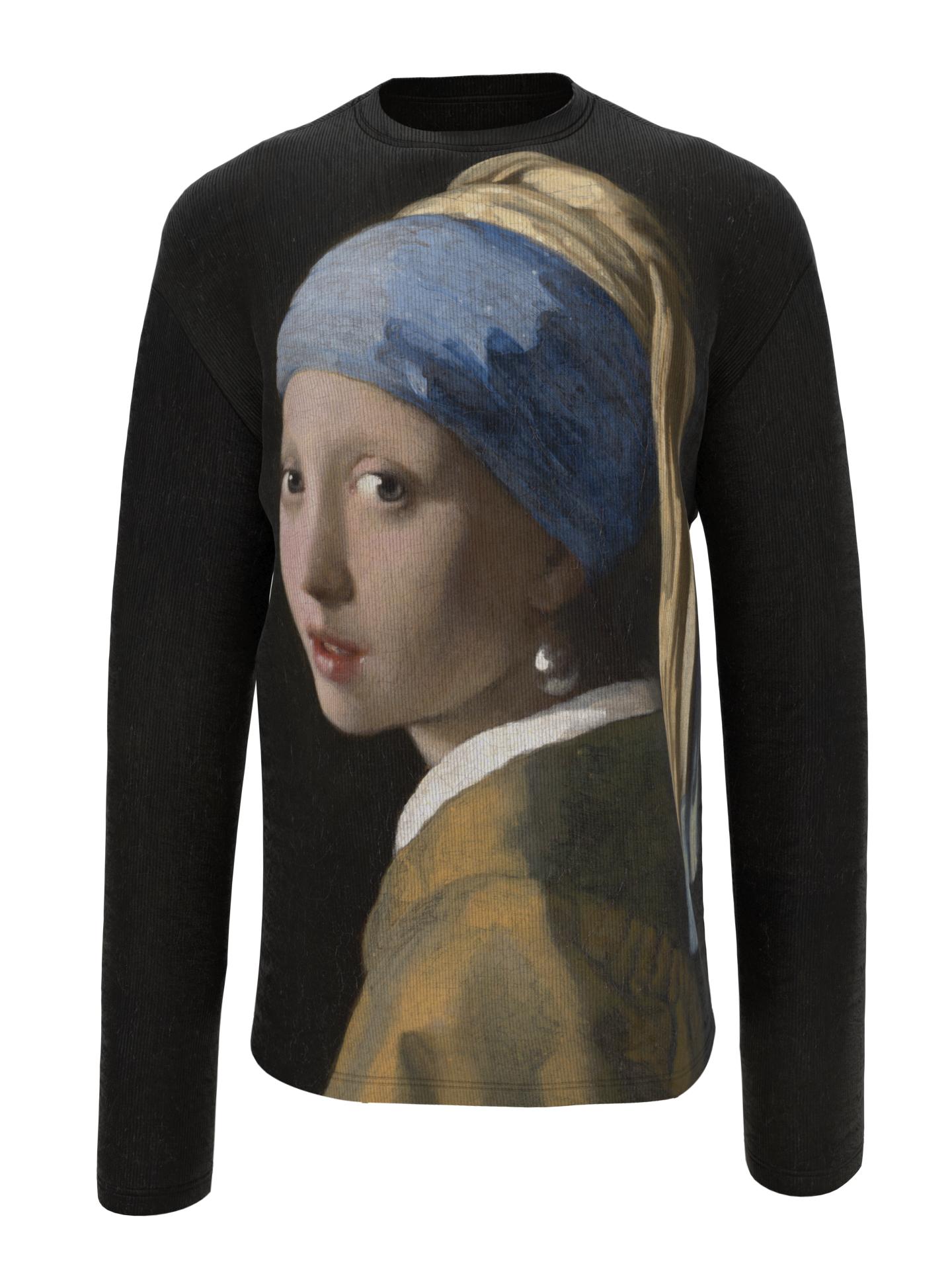 Longsleeve - Girl with a Pearl Earring by DRESSX