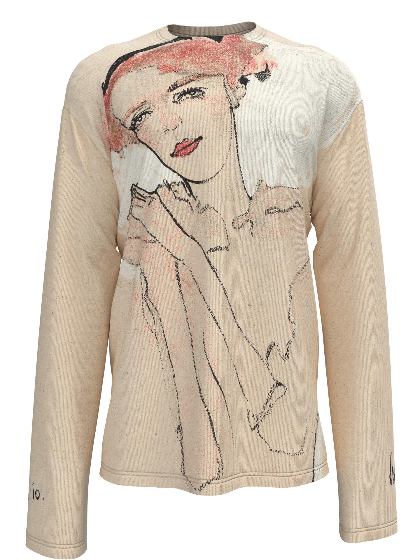 Longsleeve - Portrait of a Woman by DRESSX